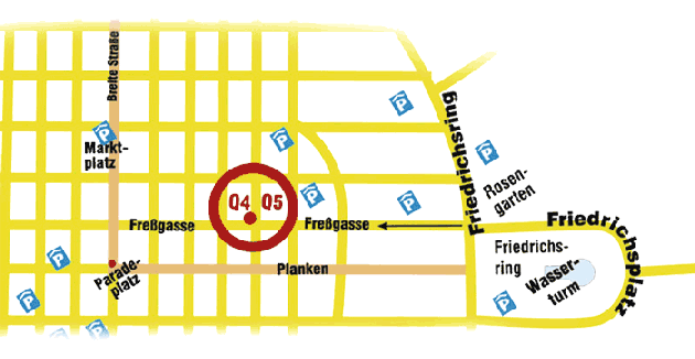 Lageplan Mannheim Q4, 18